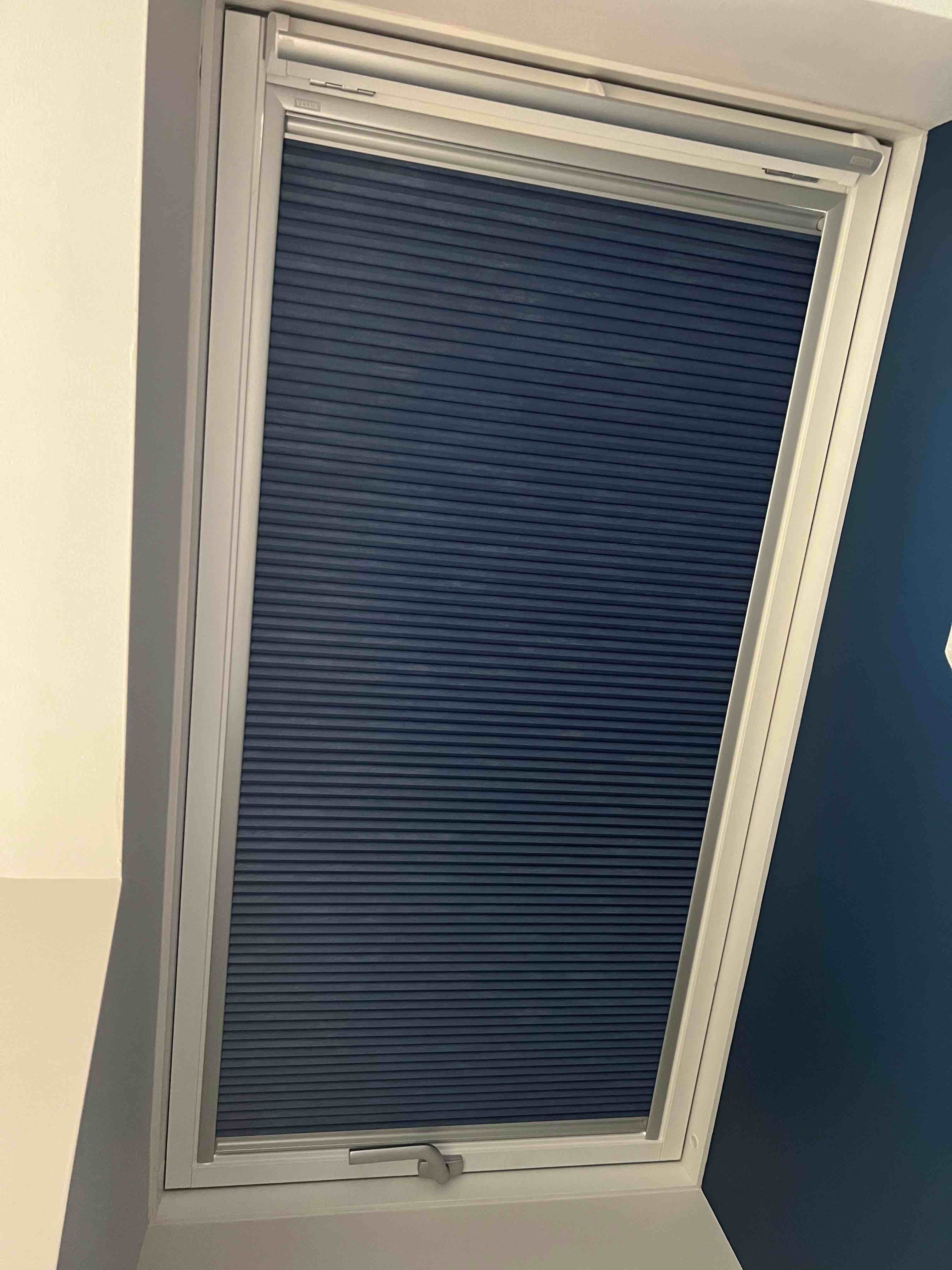 Some silver roof blinds